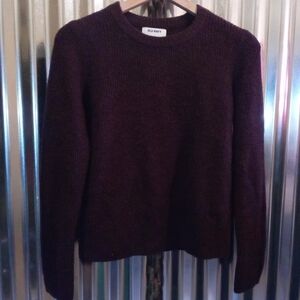 Old Navy Women's Deep Maroon Crew Neck Sweater